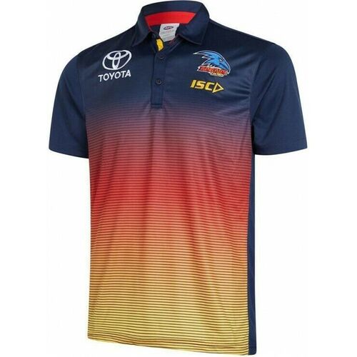 Adelaide Crows AFL 2019 ISC Players Sublimated Polo Shirt Size S-5XL!T9