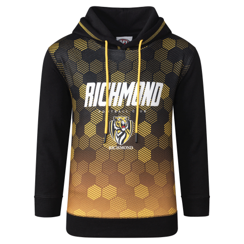 Richmond Tigers AFL Kids Sublimated Hoody Hoodie Sizes 6-14! W22