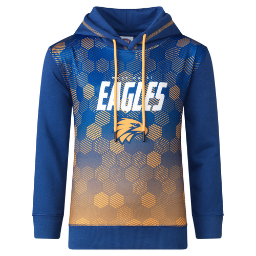 West Coast Eagles AFL Kids Sublimated Hoody Hoodie Sizes 6-14! W22