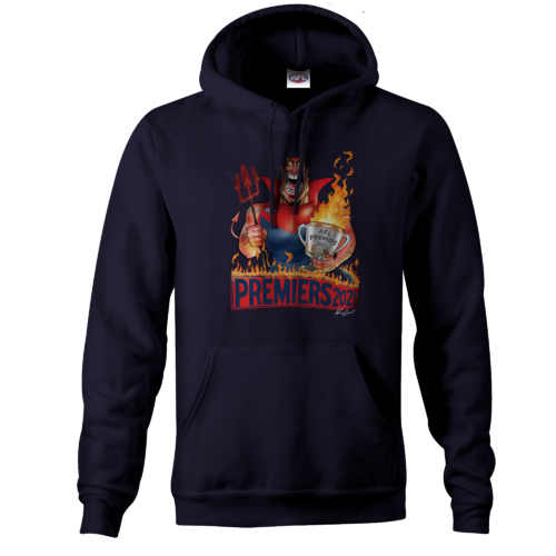 Melbourne Demons AFL 2021 Premiers Mark Knight Hoody Hoodie Sizes S-3XL! 