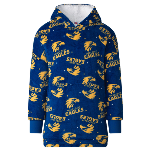 West Coast Eagles AFL 2022 PlayCorp Adults Flanket Hoody Hoodie! W22