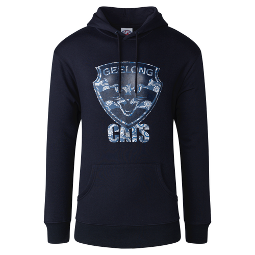 Geelong Cats AFL Playcorp Indigenous Logo Hoody Hoodie Sizes S-2XL! W22