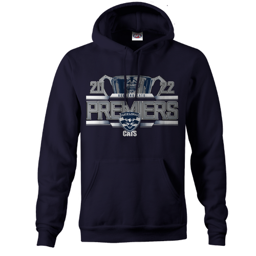 Geelong Cats AFL 2022 Playcorp Premiers Hoody Hoodie Sizes S-2XL! P2