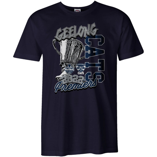 Geelong Cats AFL 2022 Playcorp Premiers T Shirt Sizes S-3XL! P2