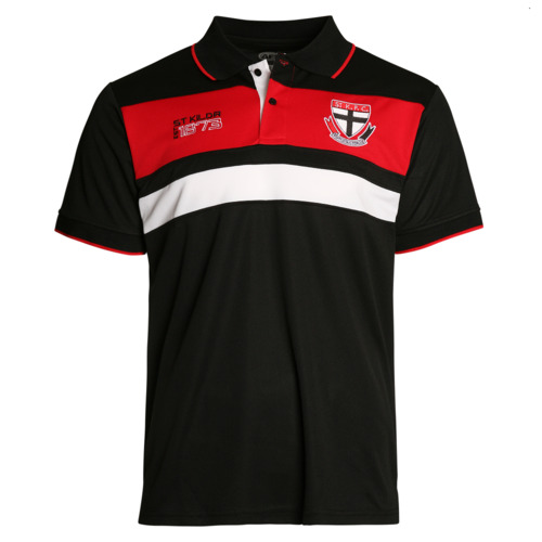 St Kilda Saints AFL 2018 Winter Premium Polo Shirt Size S-5XL! BNWT's!