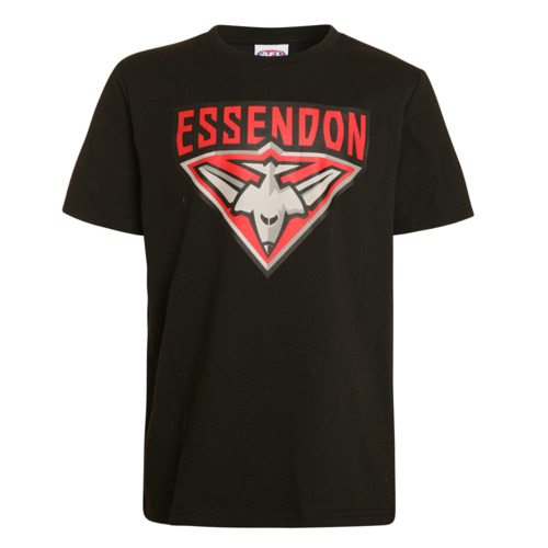 Essendon Bombers AFL Youth Kids Logo T Shirt Sizes 2-14! PlayW8