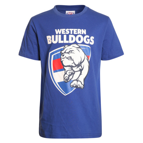 Western Bulldogs 2018 AFL Youth Kids Logo T Shirt Sizes 2-14! BNWT's!