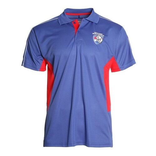 Western Bulldogs AFL Summer Premium Polo Shirt Size S-3XL! S9