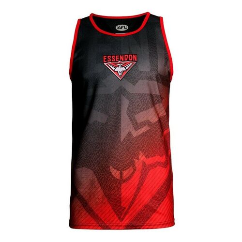 Essendon Bombers AFL 2019 Summer Sublimated Training Singlet Size S-3XL! S9