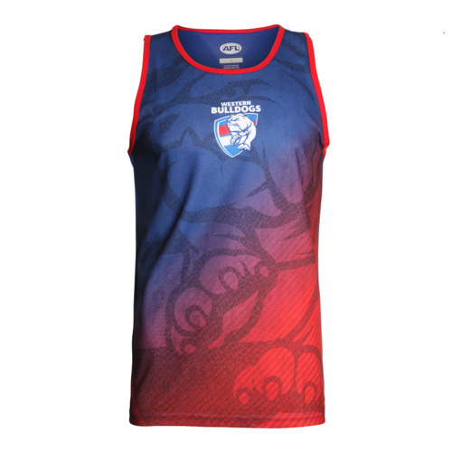 Western Bulldogs AFL 2019 Summer Sublimated Training Singlet Size S-3XL! S9