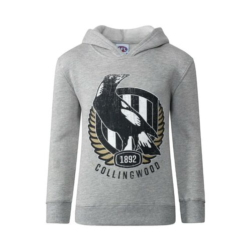 Collingwood Magpies AFL Youth Kids Logo Hoody Hoodie Sizes 2-14! W8