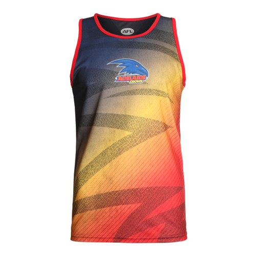 Adelaide Crows AFL 2021 PlayCorp Premium Training Singlet Sizes S-3XL! S21