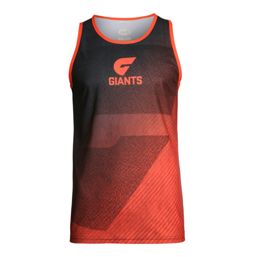GWS Giants AFL 2021 PlayCorp Premium Training Singlet Sizes S-3XL! S21