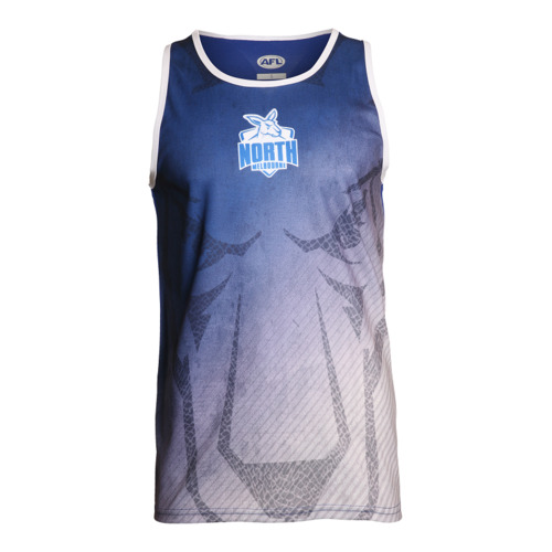 North Melbourne Kangaroos AFL 2021 PlayCorp Premium Training Singlet Sizes S-3XL! S21