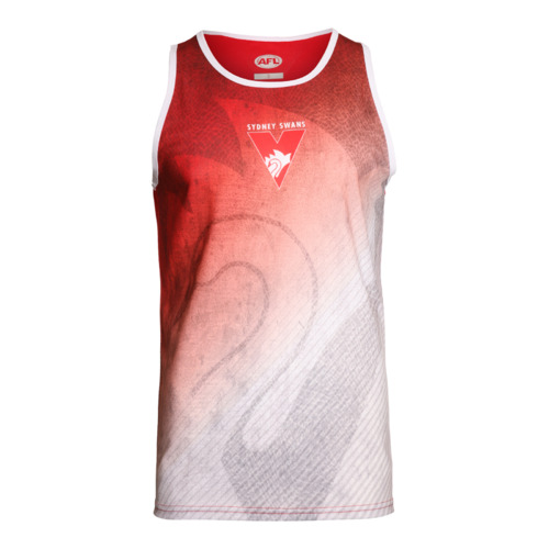 Sydney Swans AFL 2021 PlayCorp Premium Training Singlet Sizes S-3XL! S21
