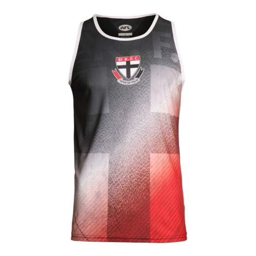 St Kilda Saints AFL PlayCorp Premium Training Singlet Sizes S-3XL! S21