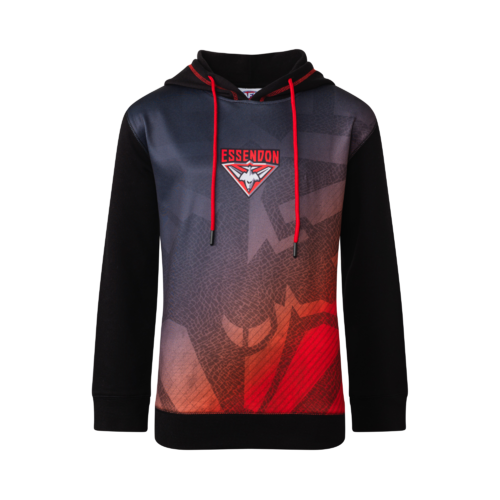 Essendon Bombers AFL 2021 Kids Sublimated Hoody Hoodie Sizes 6-14! W21