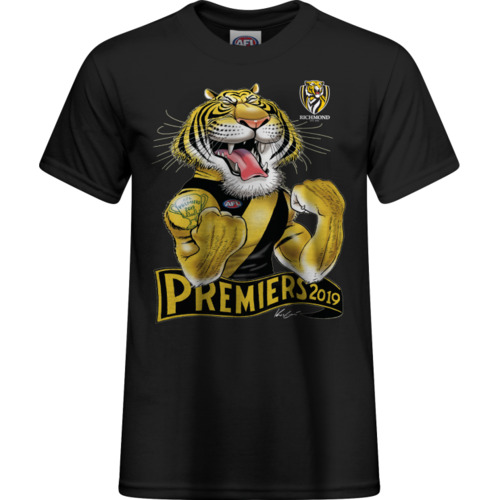 Richmond Tigers 2019 AFL Premiers Mark Knight Tee Shirt Adults & Kids Sizes!