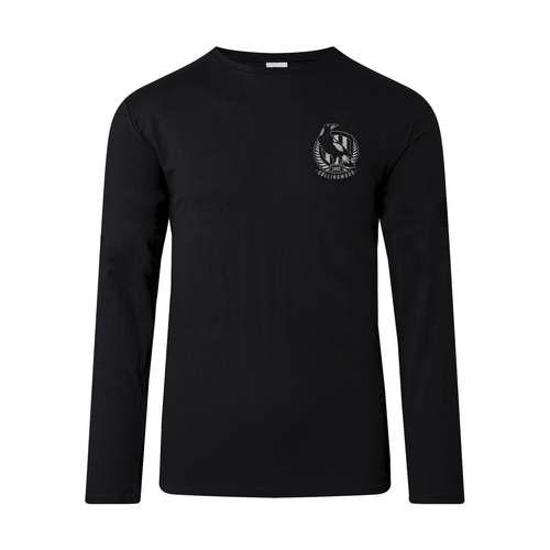 Collingwood Magpies AFL Big Logo Long Sleeve Shirt Sizes S-3XL! BNWT's! W20