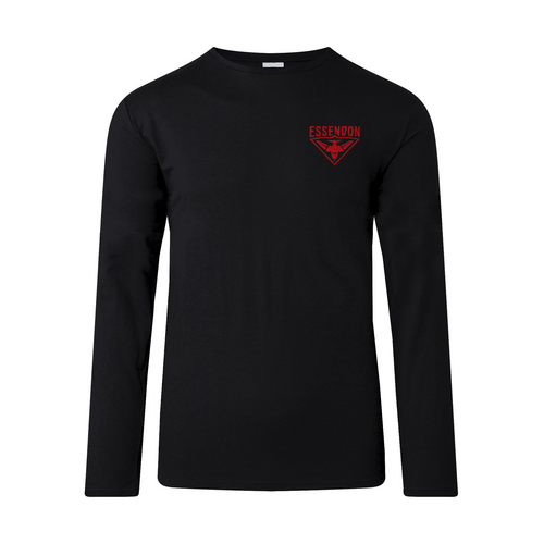 Essendon Bombers AFL Big Logo Long Sleeve Shirt Sizes S-3XL! BNWT's! W20