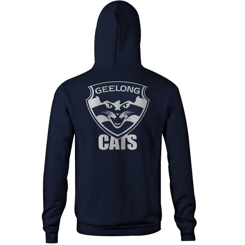 Geelong Cats AFL Big Logo Long Sleeve Hoody Sizes S-7XL! BNWT's!