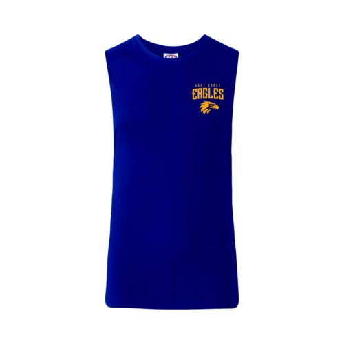West Coast Eagles AFL 2021 PlayCorp Tank Top Singlet Sizes S-7XL! S21