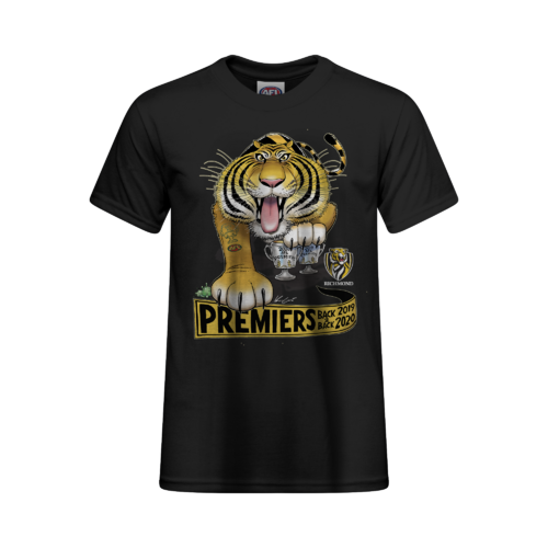 Richmond Tigers 2020 AFL Premiers Mark Knight Tee Shirt Adults Sizes S-3XL!