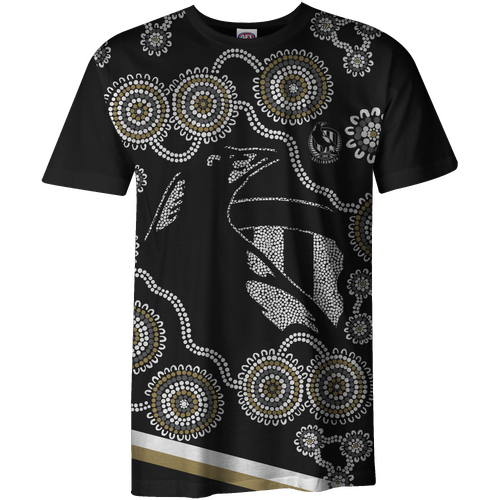 Collingwood Magpies AFL 2022 Playcorp Indigenous Tee T Shirt Sizes S-5XL! W22