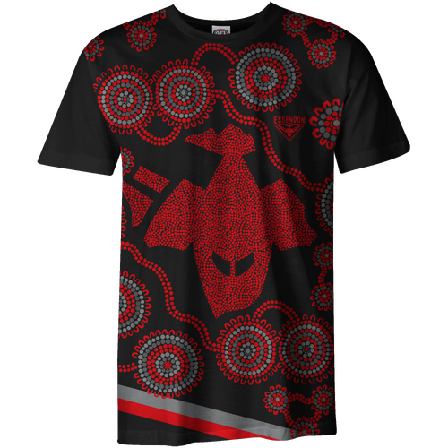 Essendon Bombers AFL 2022 Playcorp Indigenous Tee T Shirt Sizes S-2XL! W22