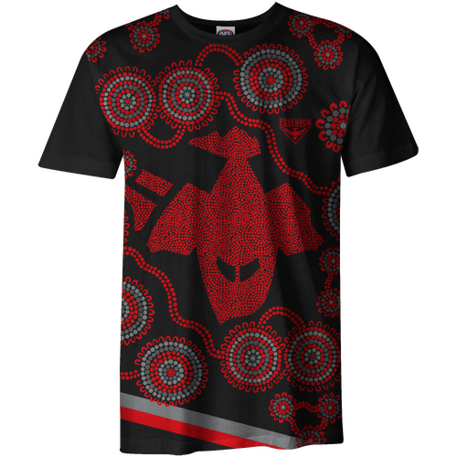 Essendon Bombers AFL 2022 Playcorp Indigenous Tee T Shirt Sizes S-2XL! W22