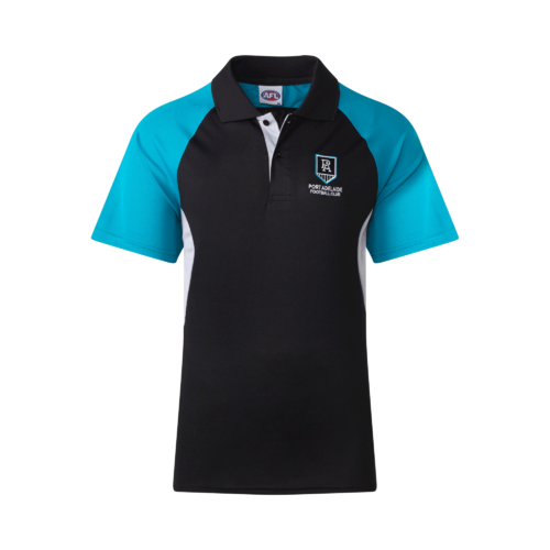 Port Adelaide Power AFL Premium Polo Shirt Sizes S-7XL! T1