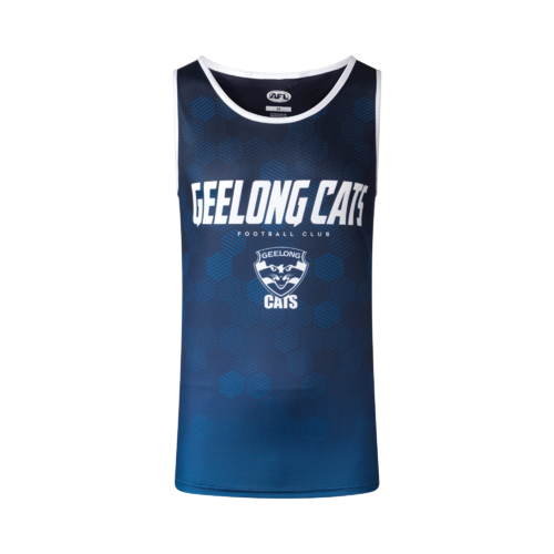 Geelong Cats AFL 2022 PlayCorp Premium Training Singlet Sizes S-3XL! S22