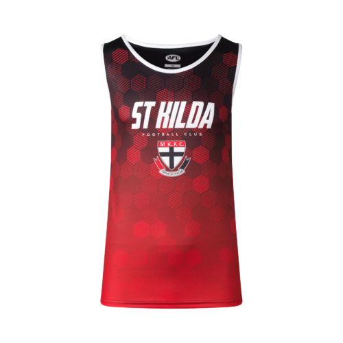 St Kilda Saints AFL 2022 PlayCorp Premium Training Singlet Sizes S-3XL! S22