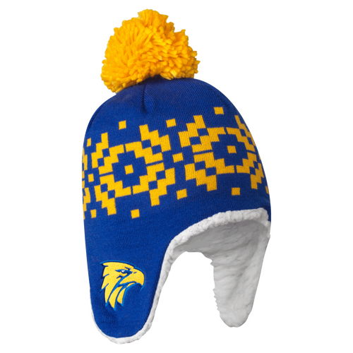 West Coast Eagles AFL PlayCorp Sherpa Fleece Beanie! W22
