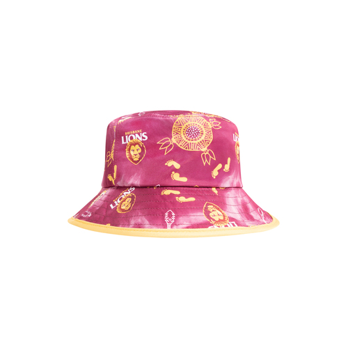 Brisbane Lions AFL Indigenous Bucket Hat Cap!