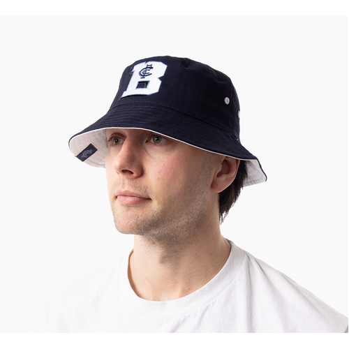 Carlton Blues AFL Graphic Letters Bucket Hat Cap!