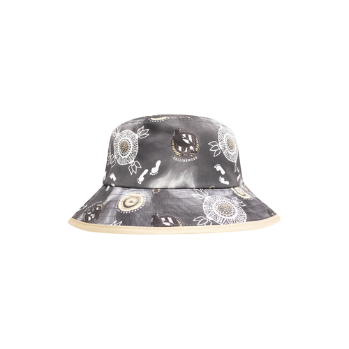 Collingwood Magpies AFL Indigenous Bucket Hat Cap!