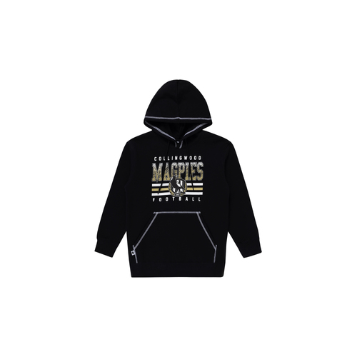 Collingwood Magpies 2024 AFL Youth Sketch Hoody Hoodie Sizes 8-16!