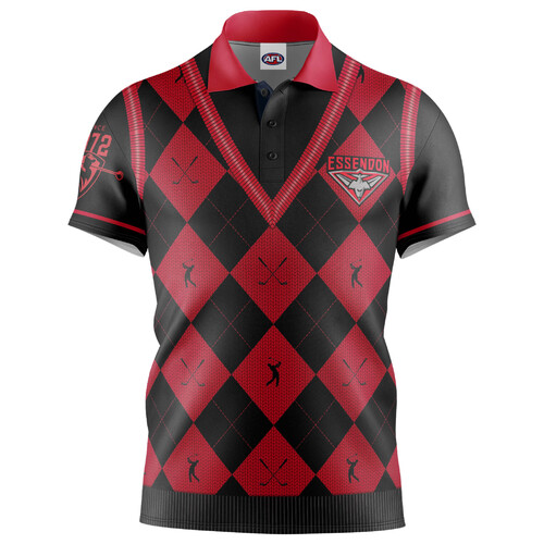 Essendon Bombers AFL Fairway Golf Polo T Shirt Sizes S-5XL!