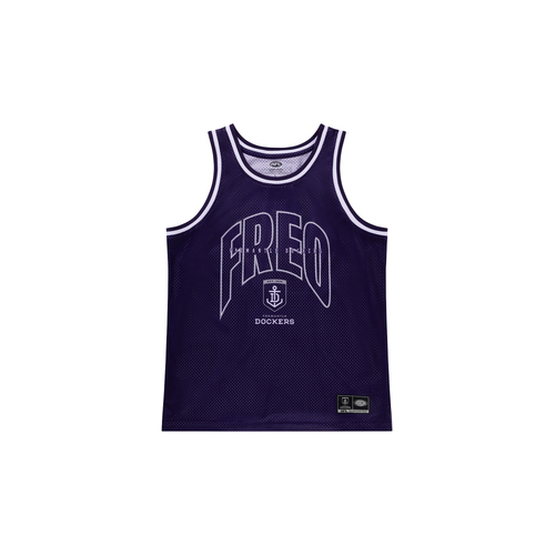 Fremantle Dockers AFL Basketball Singlet Sizes S-3XL! S4