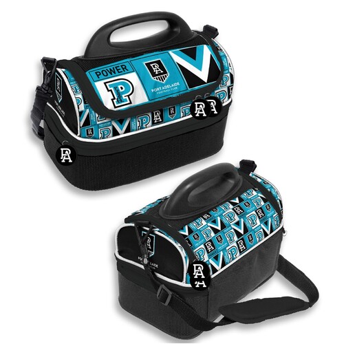 Port Adelaide Power AFL Insulated Lunch Print Dome Cooler Bag Lunch Box