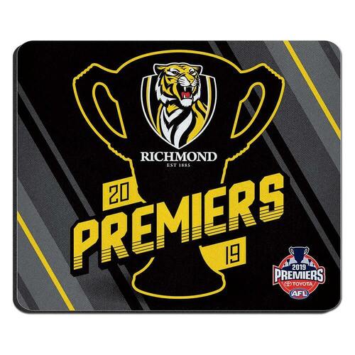 Official AFL Richmond Tigers Premiers 2019 Logo Trophy Mouse Mat Pad *IN STOCK*