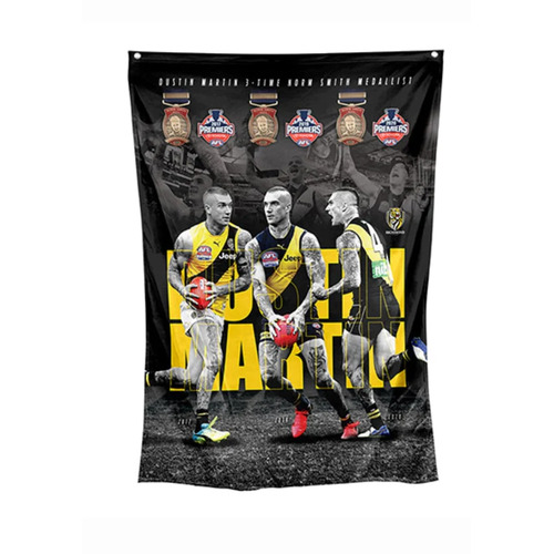 Richmond Tigers AFL GF20 Dustin 'Dusty' Martin Montage Wall Flag 70 x 100 cm