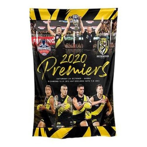 Richmond Tigers AFL Premiers 2020 Wall Flag 100x70cm!
