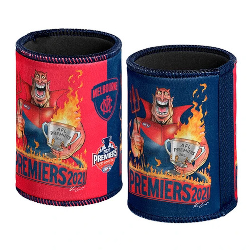 Melbourne Demons AFL Premiers 2021 Stubby Holder Can Cooler P1 *IN STOCK*