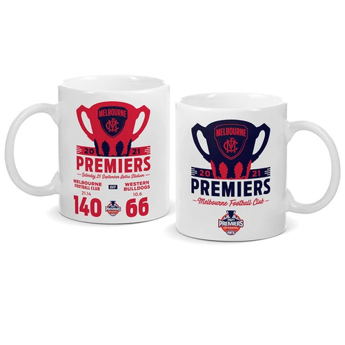 Melbourne Demons AFL Premiers 2021 Ceramic Coffee Mug Cup P1 *IN STOCK*