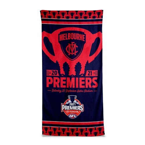 Melbourne Demons AFL Premiers 2021 Bath Beach Towel P2 + FREE EXPRESS POST