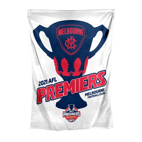 Melbourne Demons AFL Premiers 2021 Cape Wall Flag 100 x 70cm P1 *IN STOCK*