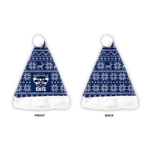 Geelong Cats AFL Xmas Christmas Santa Hat!
