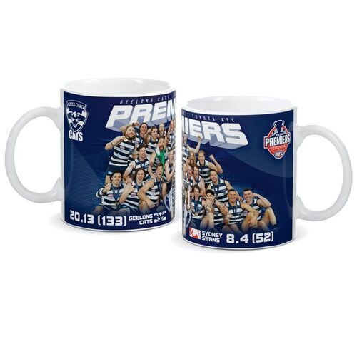 Geelong Cats AFL Premiers 2022 Image Ceramic Coffee Cup Mug P2 *IN STOCK*